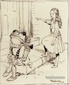 Alice et la grenouille Footman illustrateur Arthur Rackham